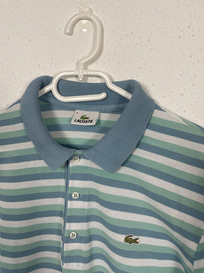 Vintage Lacoste striped polo shirt