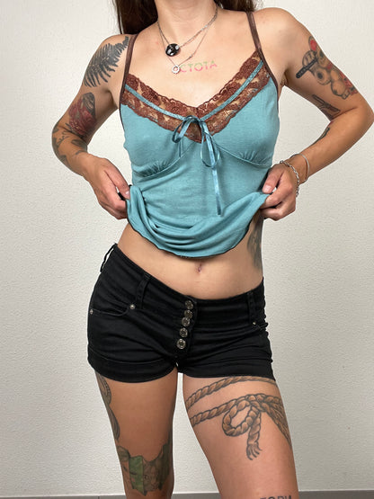 Y2K Black Mini Shorts
