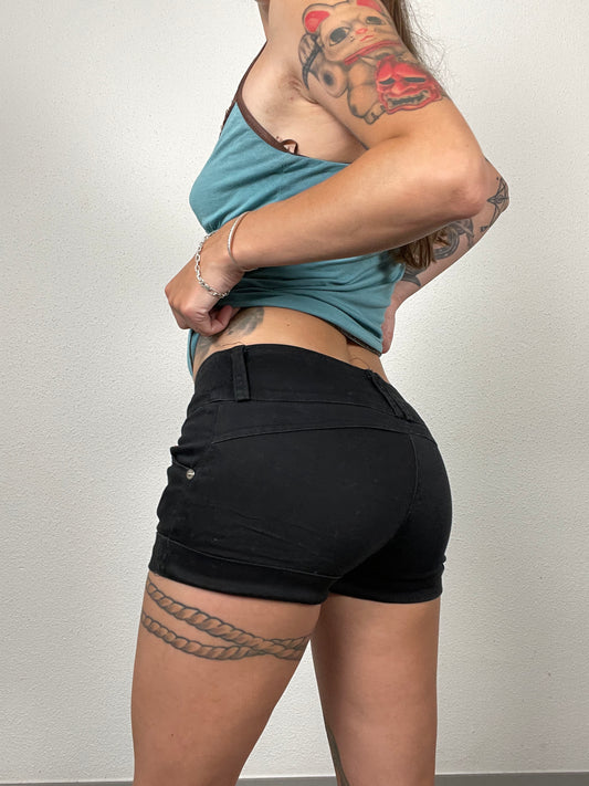 Y2K Black Mini Shorts
