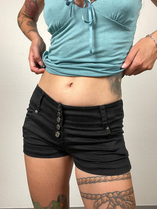 Y2K Black Mini Shorts