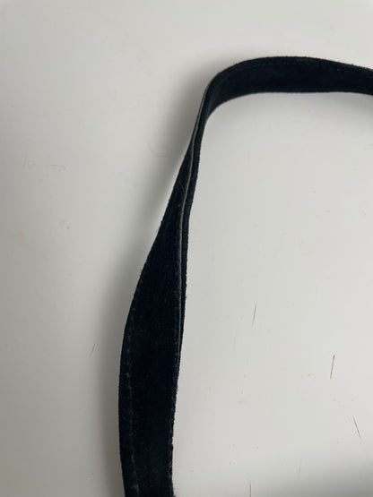 Vintage Black Haircalf Shoulder Bag