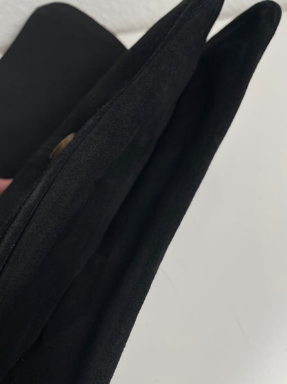Vintage Black Haircalf Shoulder Bag