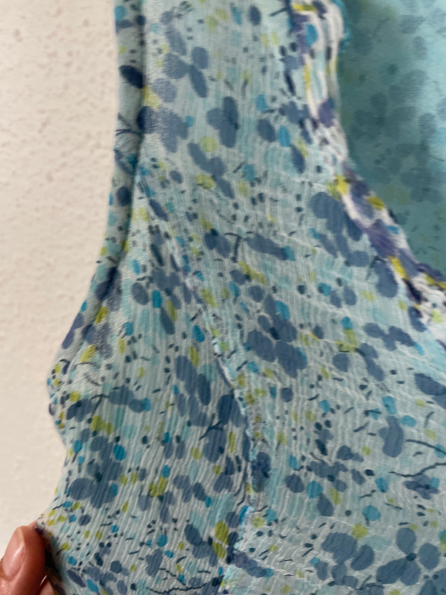 Vintage 00s Blue Floral Dress