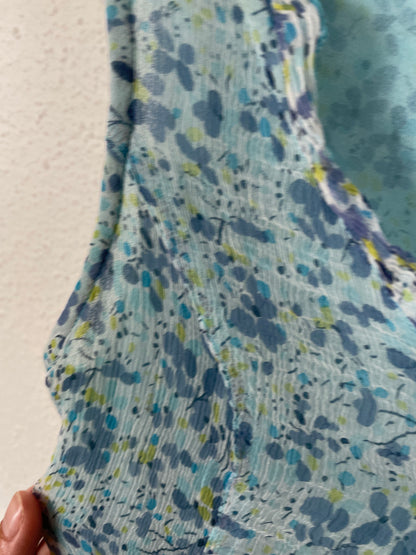 Vintage 00s Blue Floral Dress