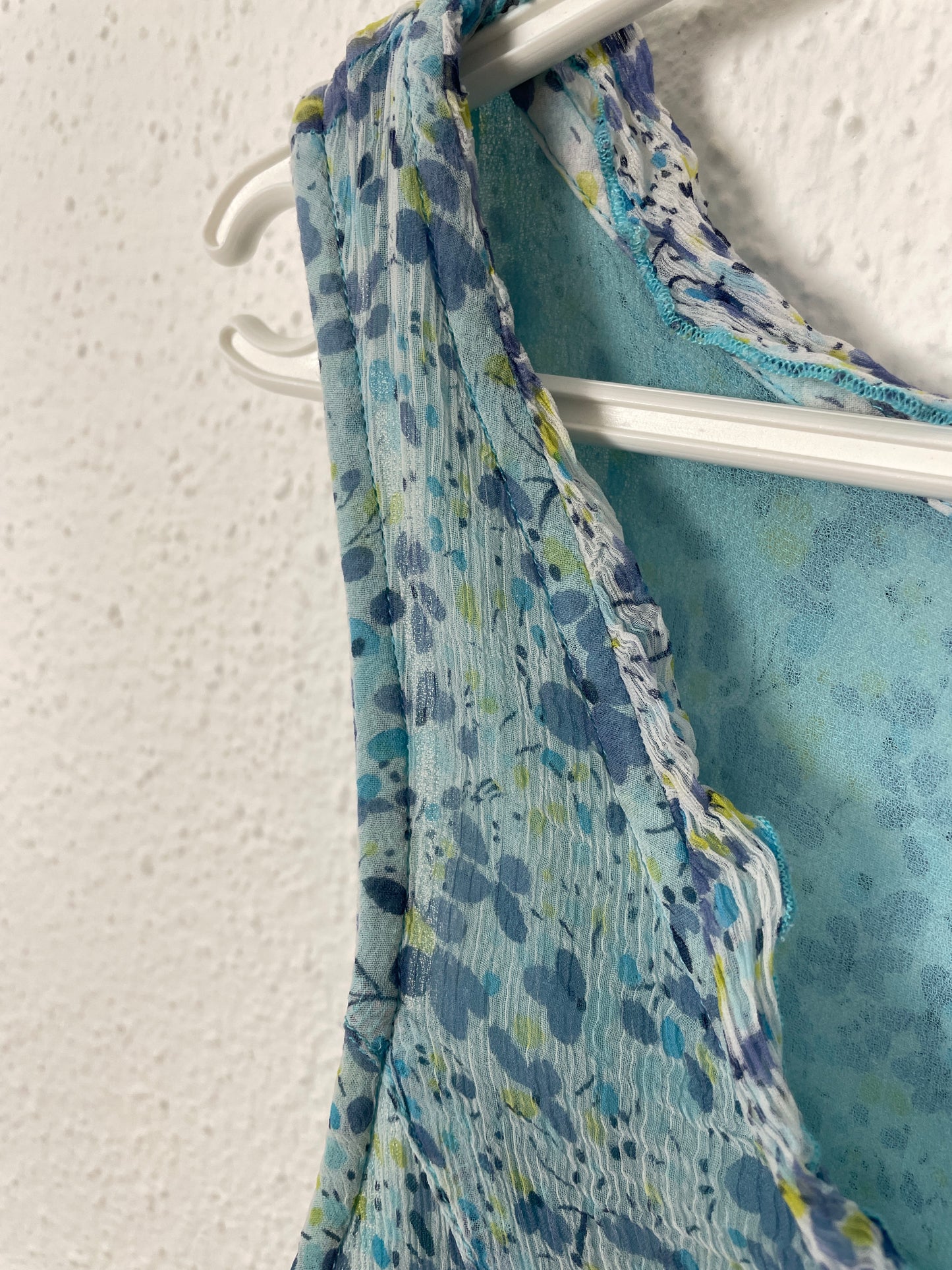 Vintage 00s Blue Floral Dress