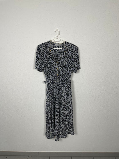 Vintage Floral Midi Dress