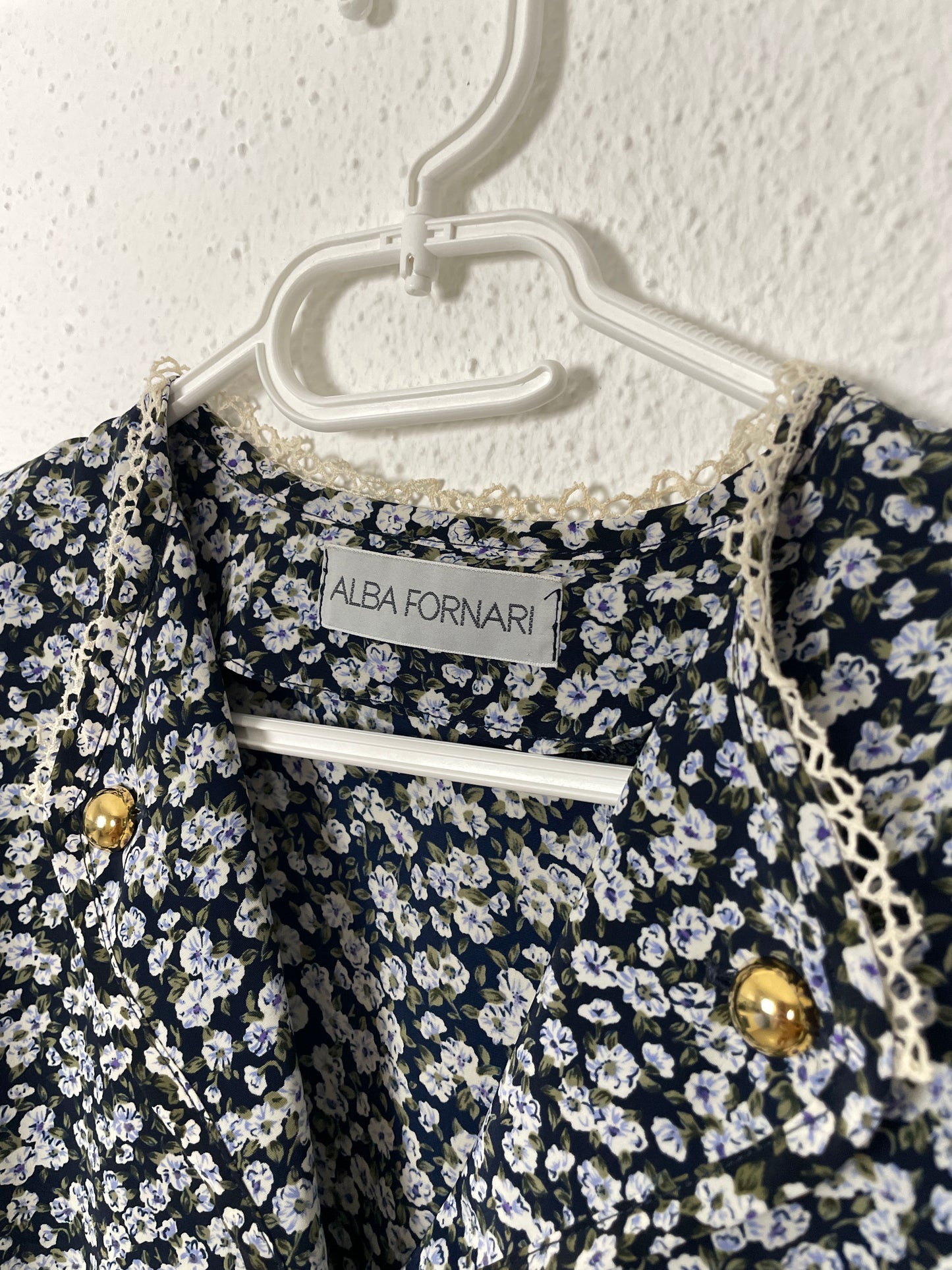 Vintage Floral Midi Dress