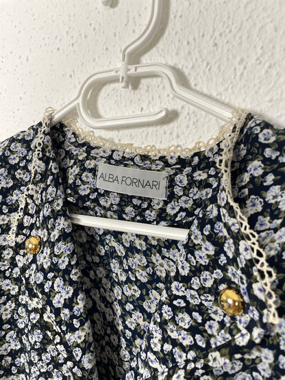 Vintage Floral Midi Dress
