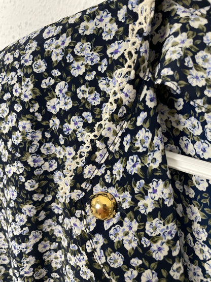 Vintage Floral Midi Dress