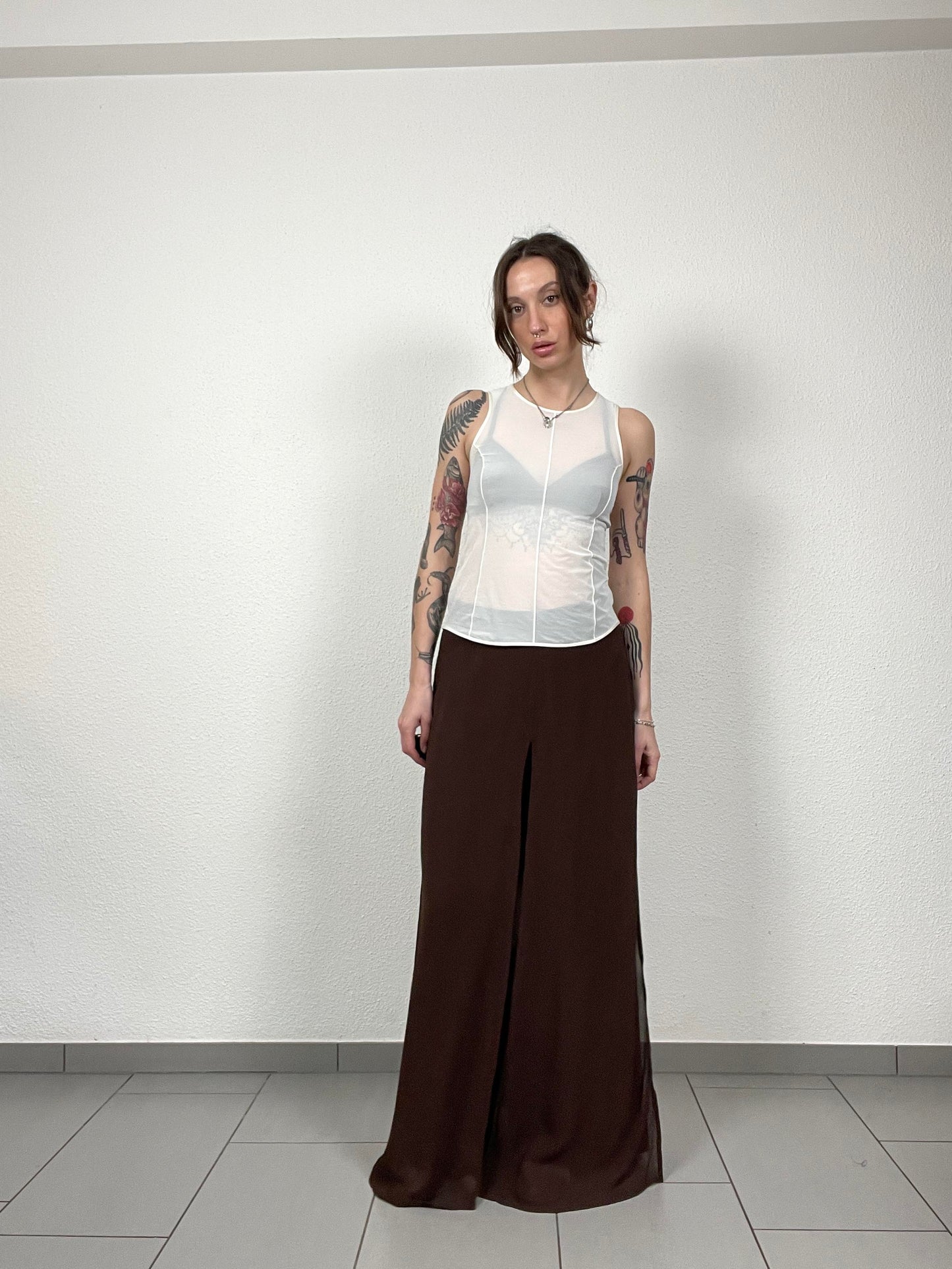 Anne Weyburn Chocolate Split Pants