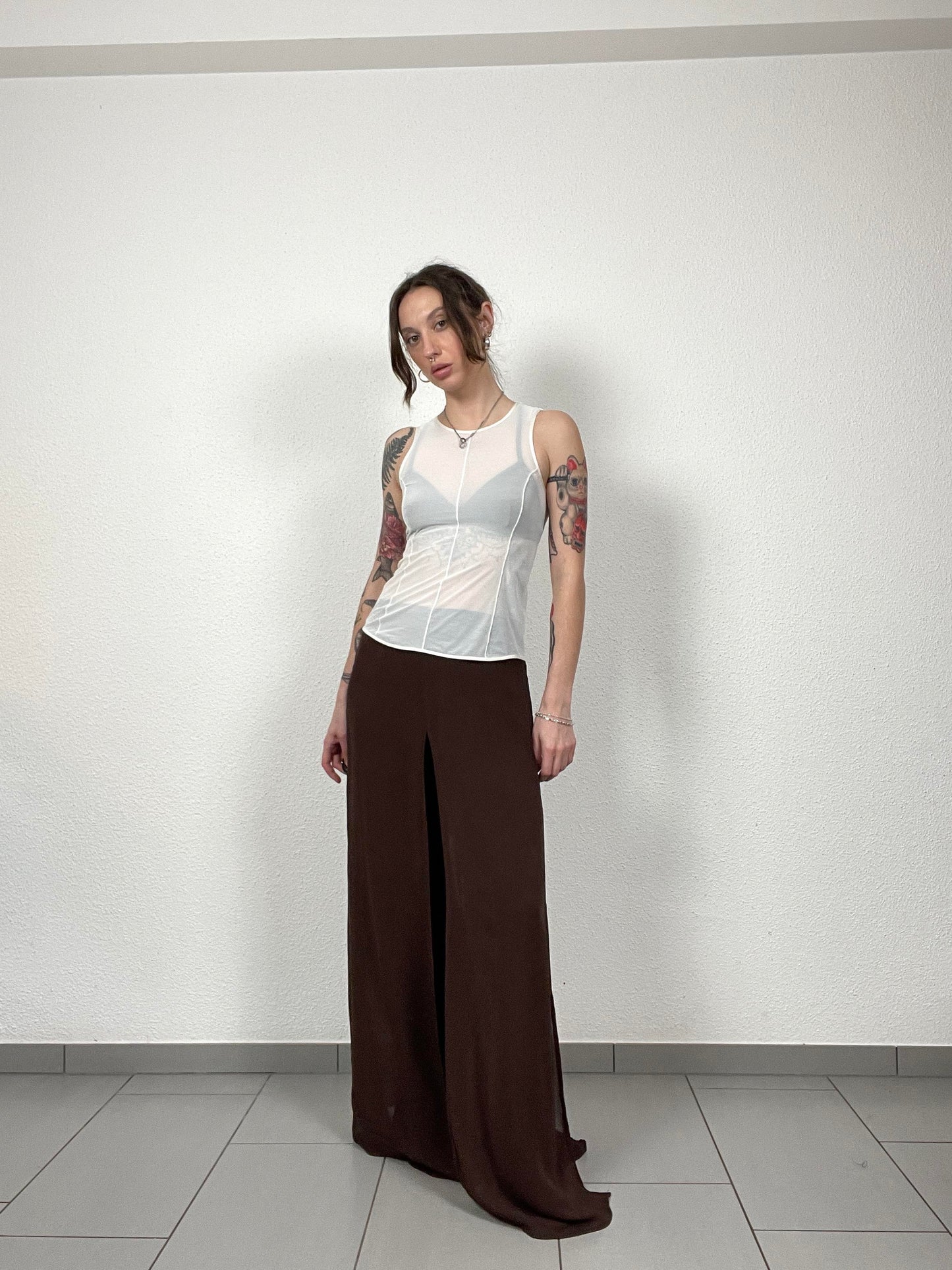 Anne Weyburn Chocolate Split Pants