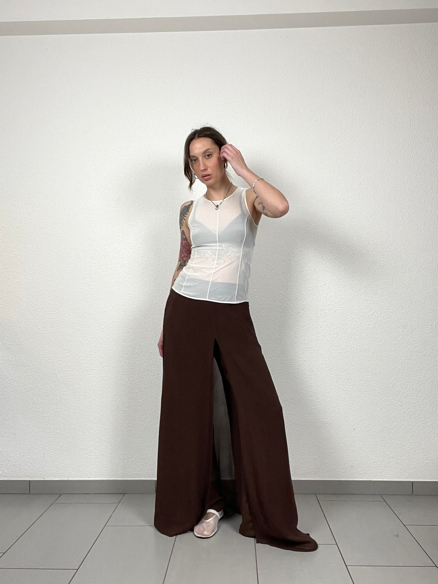 Anne Weyburn Chocolate Split Pants
