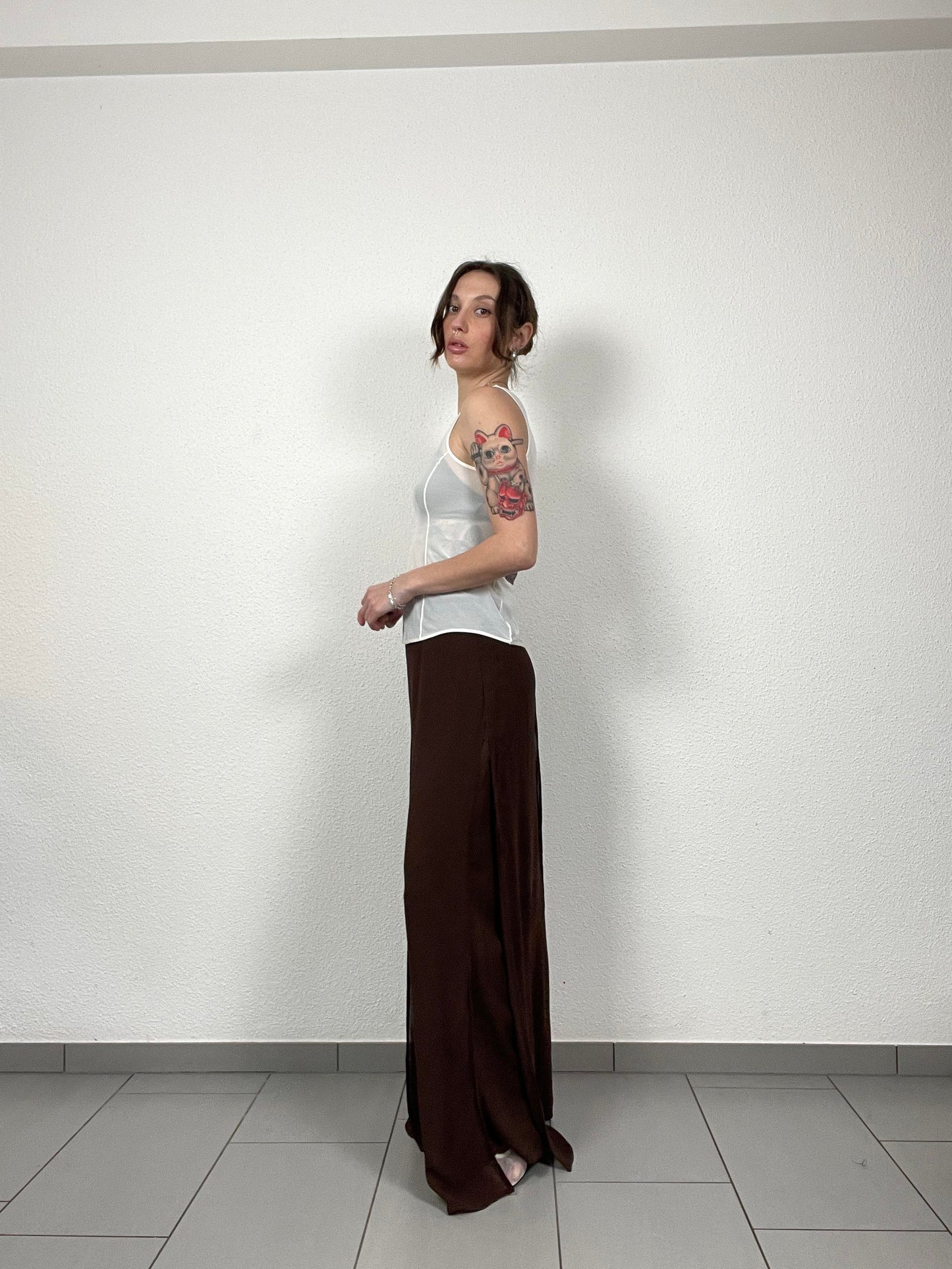 Anne Weyburn Chocolate Split Pants