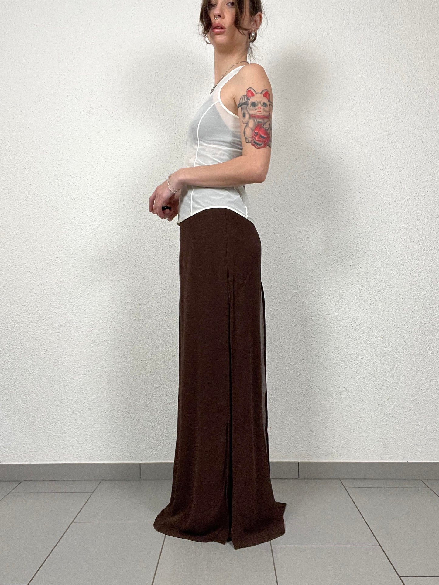 Anne Weyburn Chocolate Split Pants