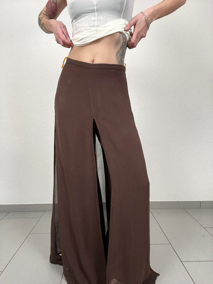 Anne Weyburn Chocolate Split Pants
