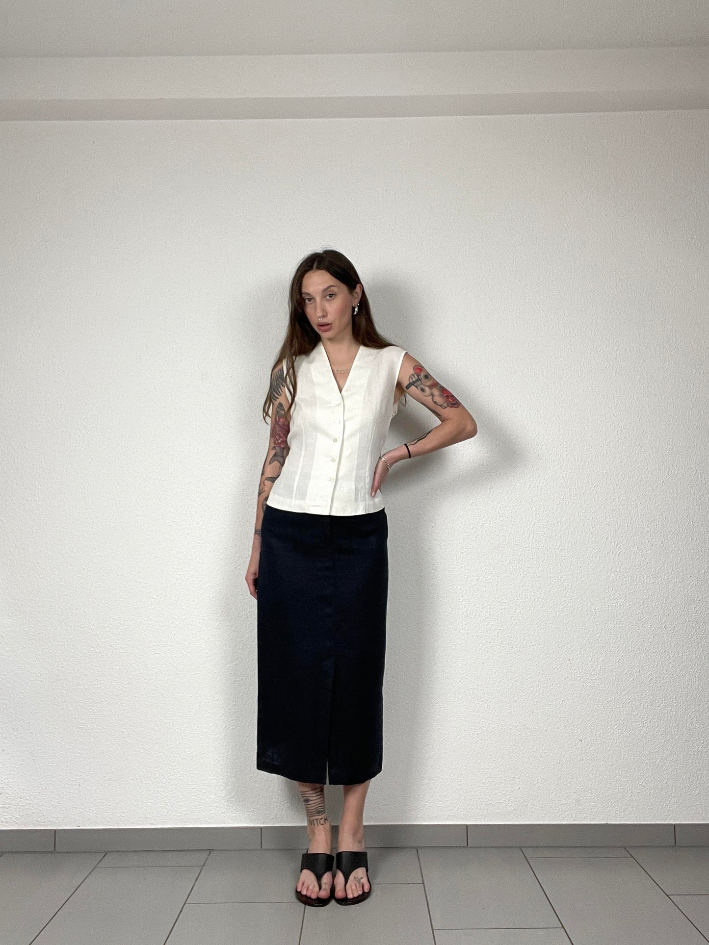 Alex Co Linen Vest