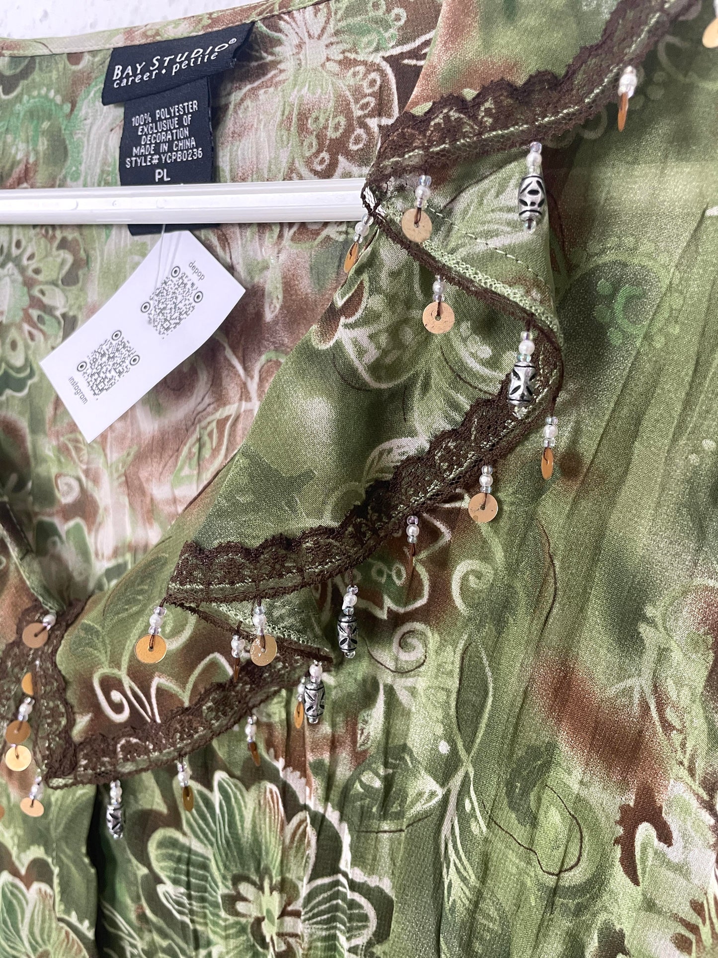Vintage Y2K Floral Blouse