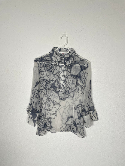 Vintage Sheer Silk Versace Shirt