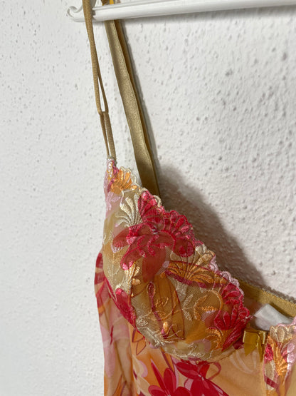 Vintage Y2K Floral Slip Dress