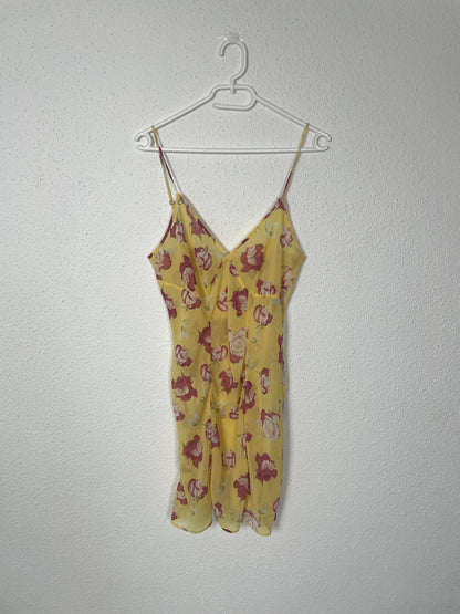 Yellow Rose Slip Dress