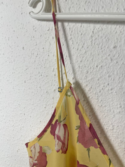 Yellow Rose Slip Dress