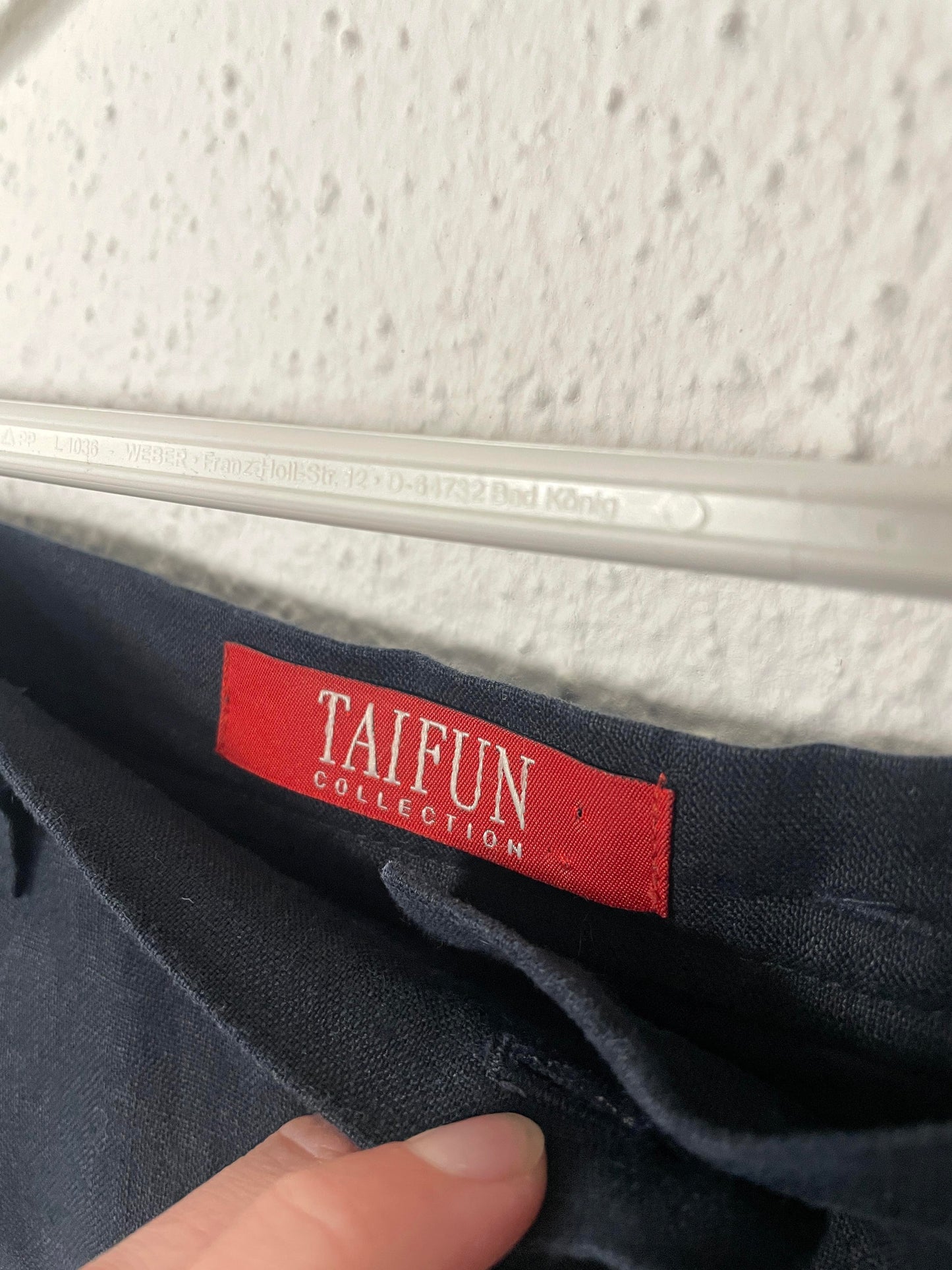 Vintage TAIFUN Black Linen Skirt