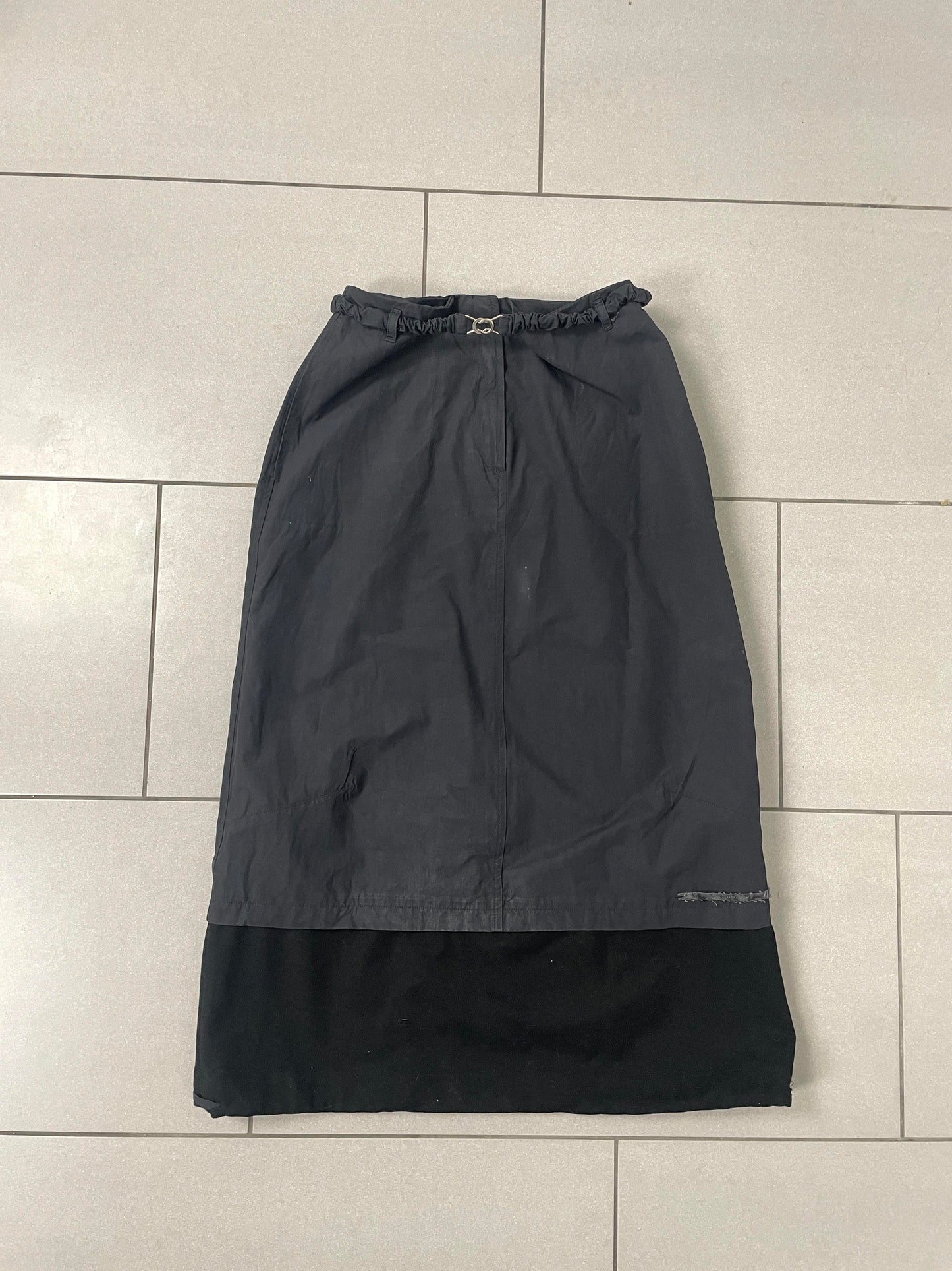 Trussardi Sport Black Midi Skirt