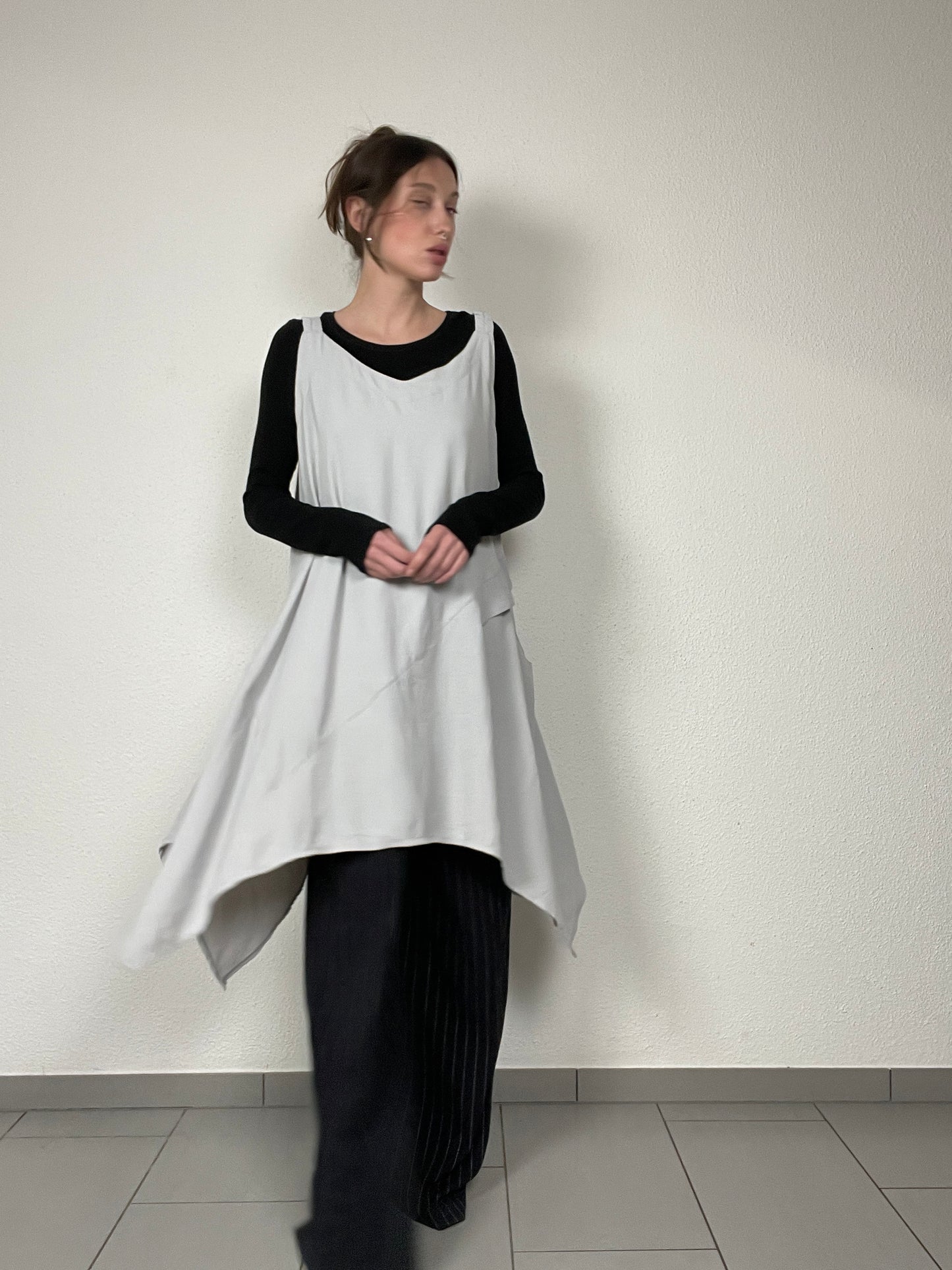 Asymmetric Oversized Tunic Dress