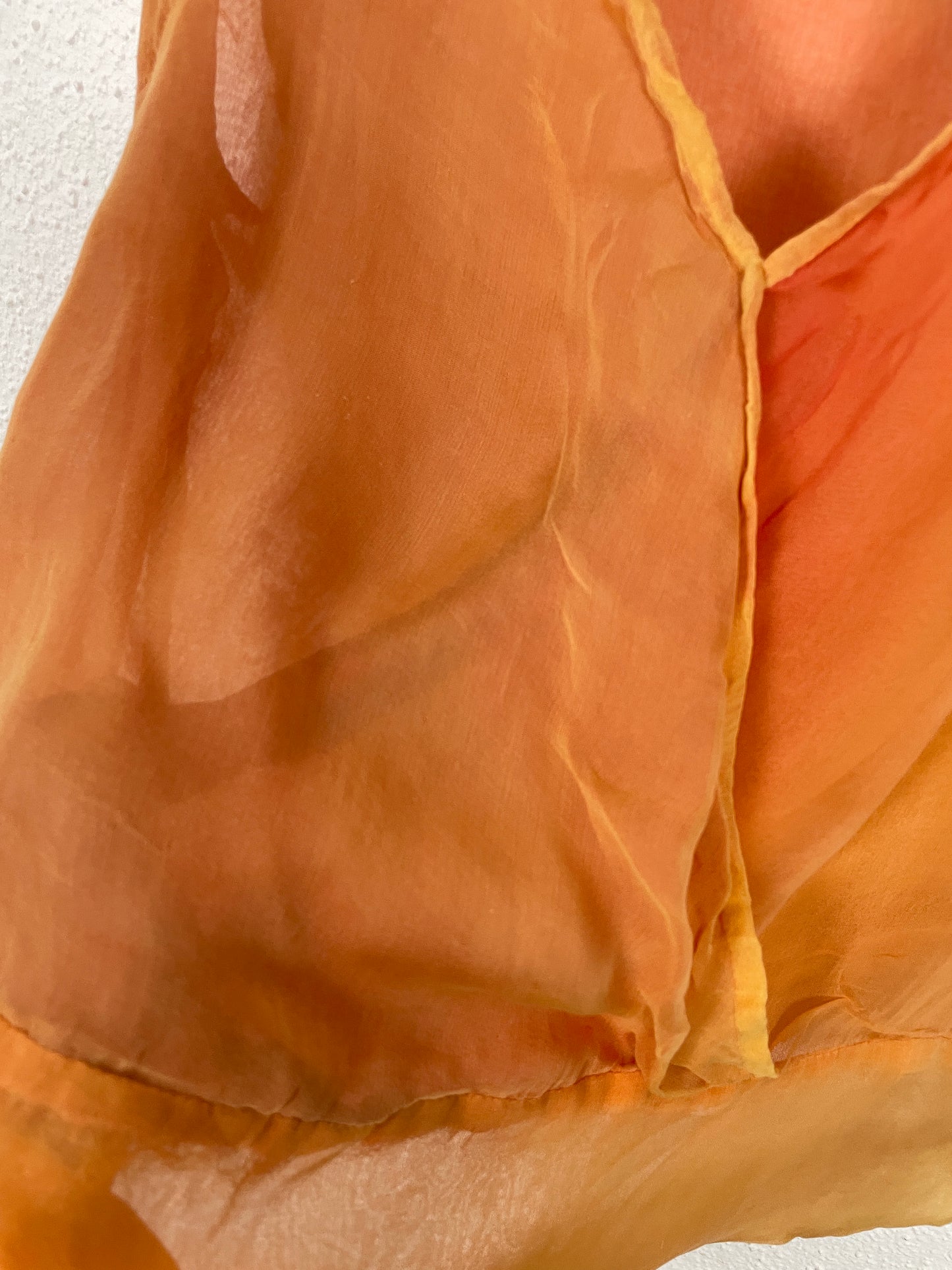 Vintage 90s Sheer Silk Wrap Blouse