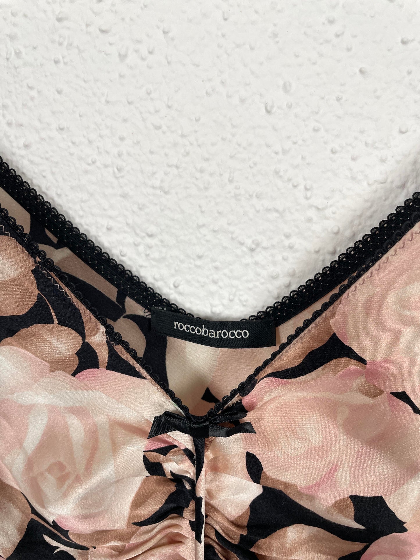 Vintage Roccobarocco Rose Midi Dress