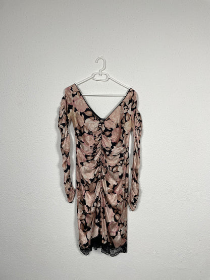 Vintage Roccobarocco Rose Midi Dress