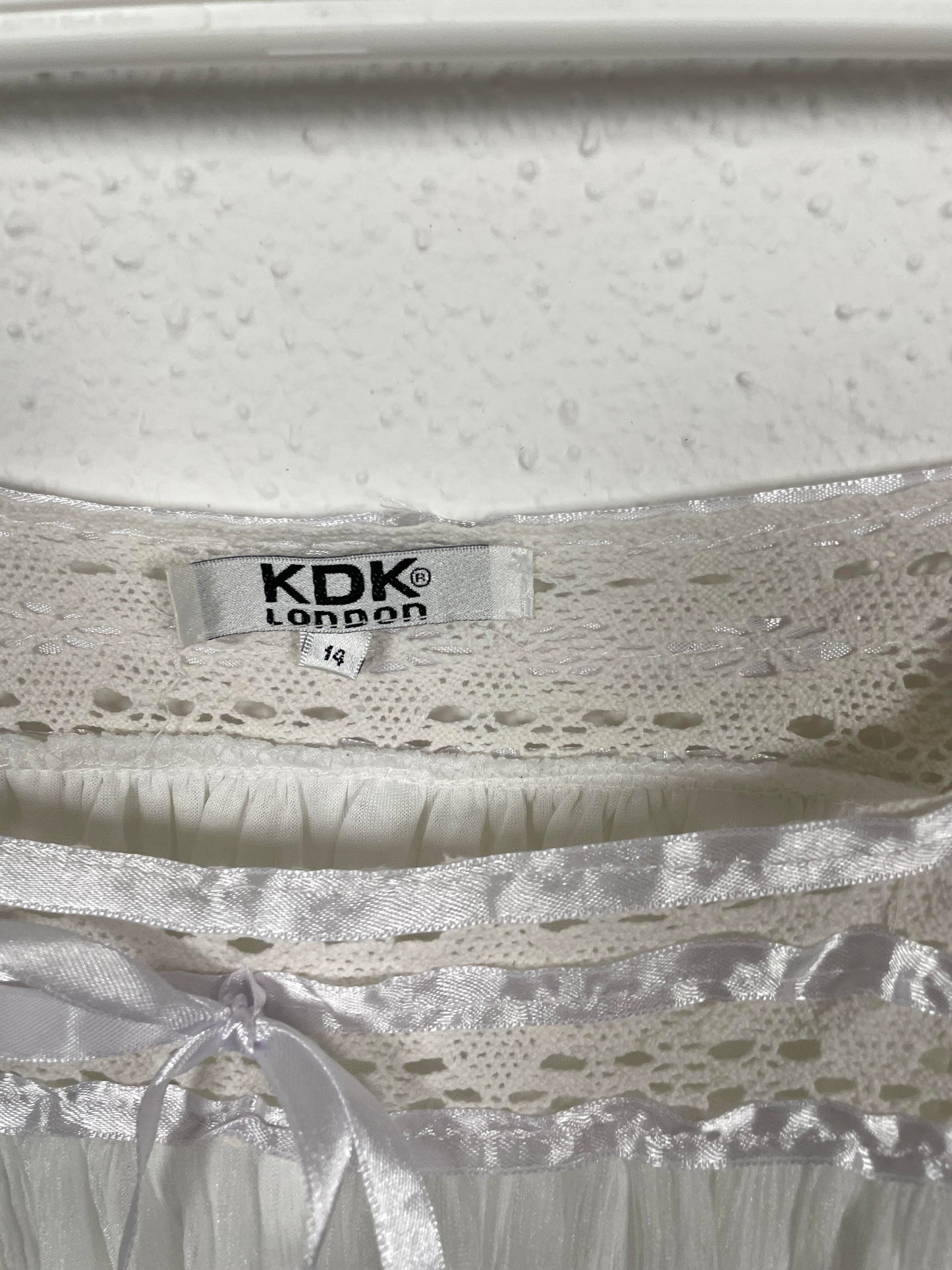 KDK London White Ruffle Tunic