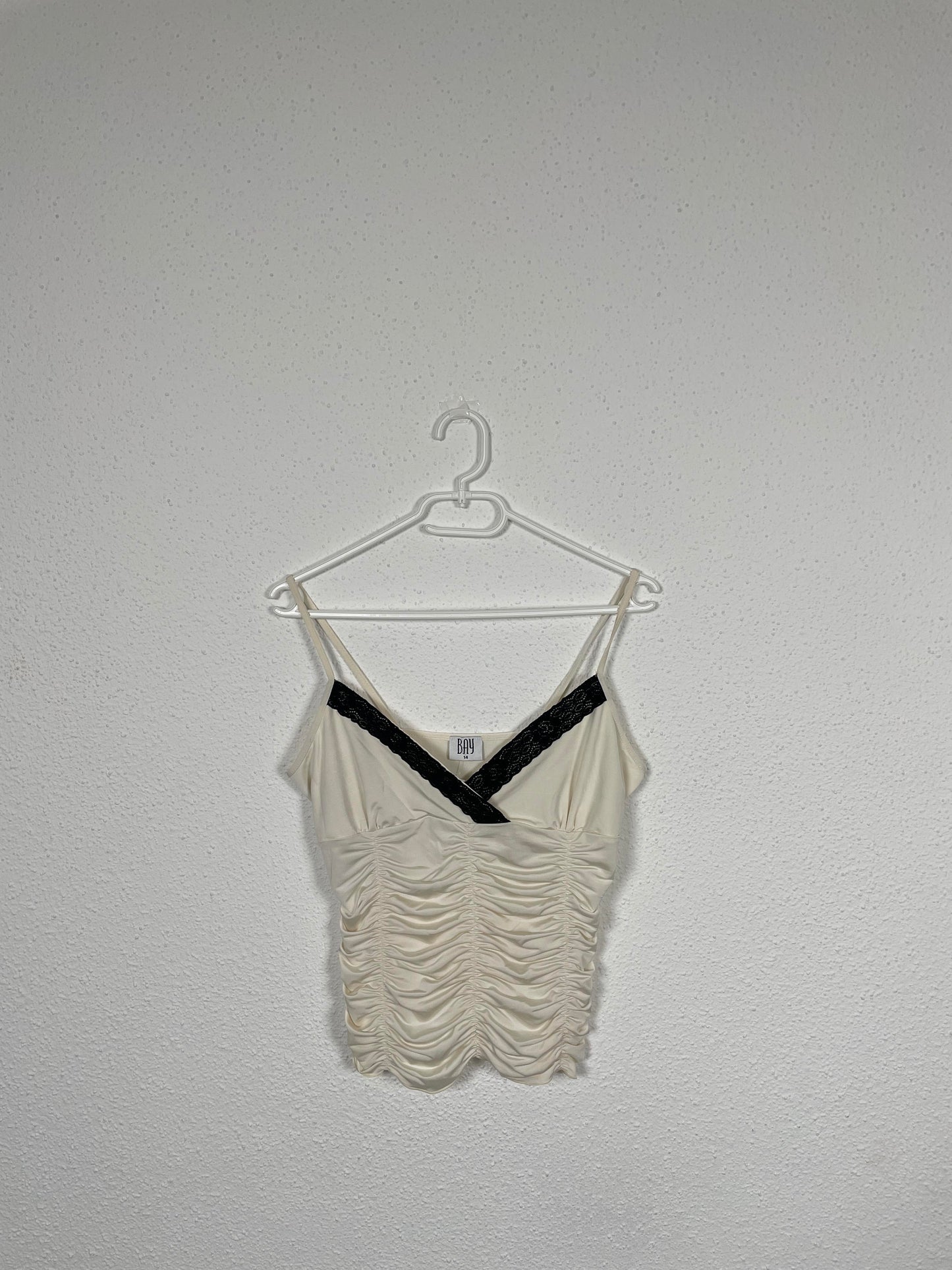 Vintage Y2K Satin Ruched Camisole by BAY