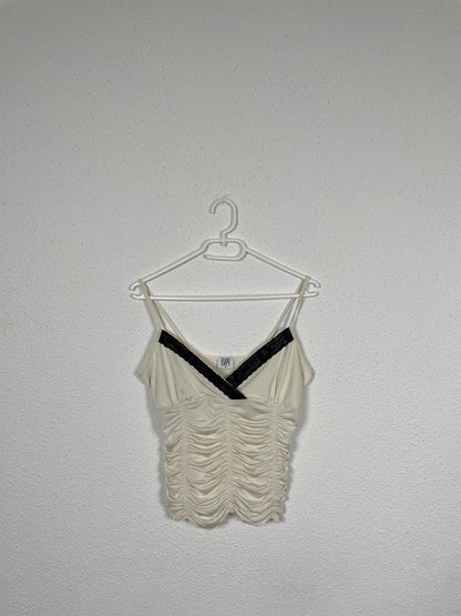 Vintage Y2K Satin Ruched Camisole by BAY