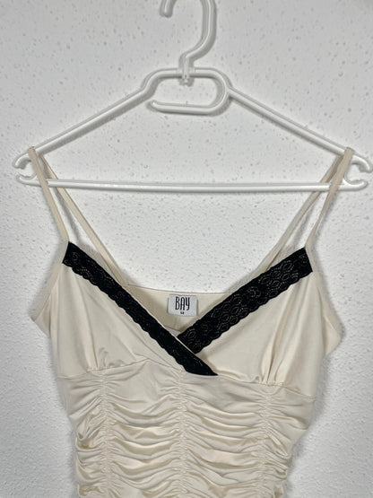 Vintage Y2K Satin Ruched Camisole by BAY