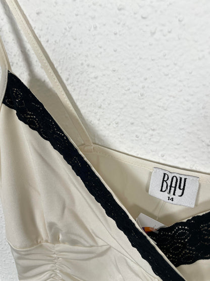Vintage Y2K Satin Ruched Camisole by BAY