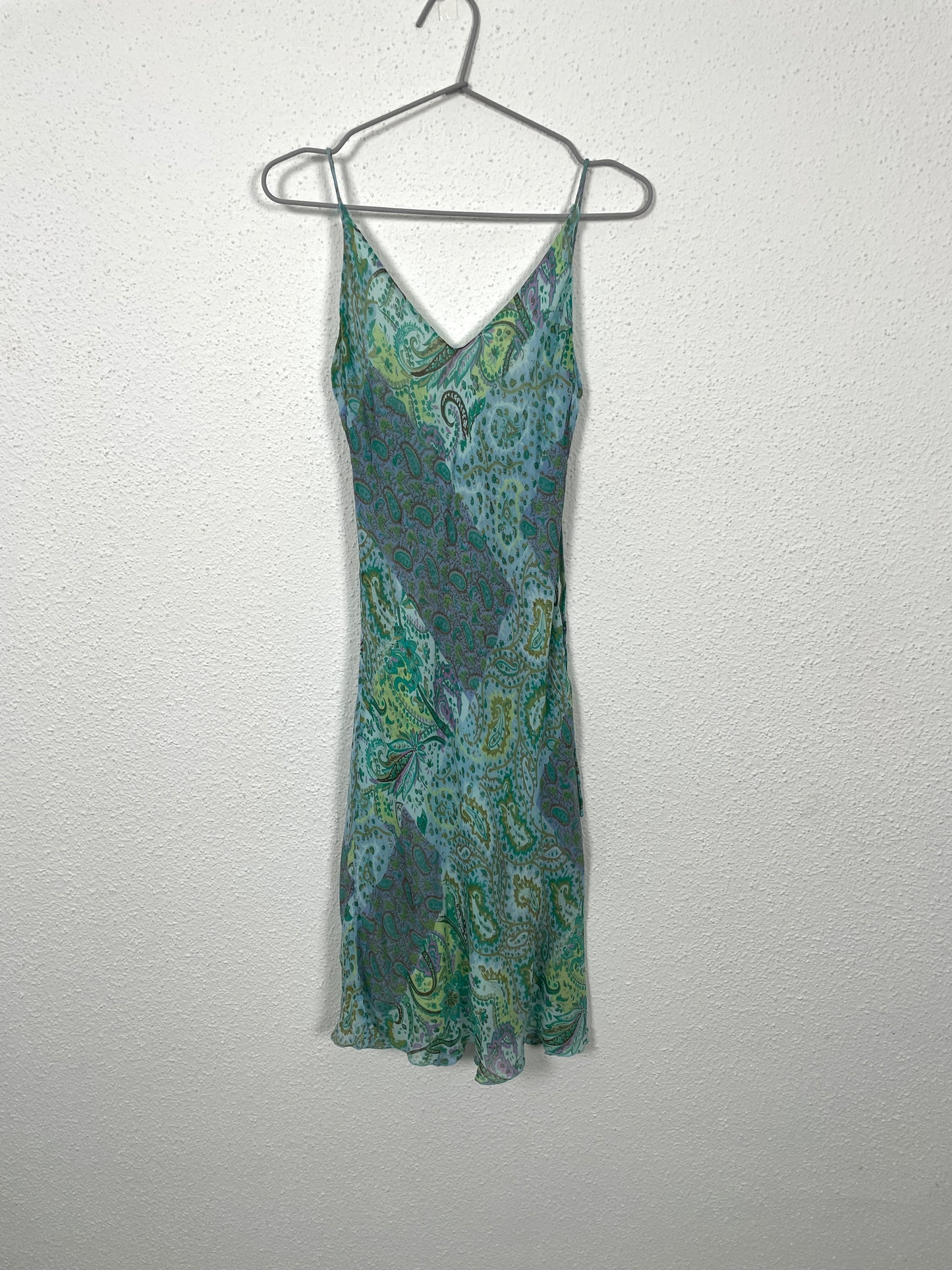 Vintage 90s Paisley Slip Dress