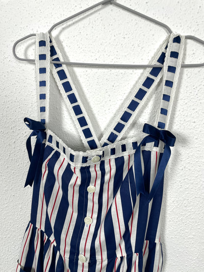 Vintage 90s Cotton Stripe Dress