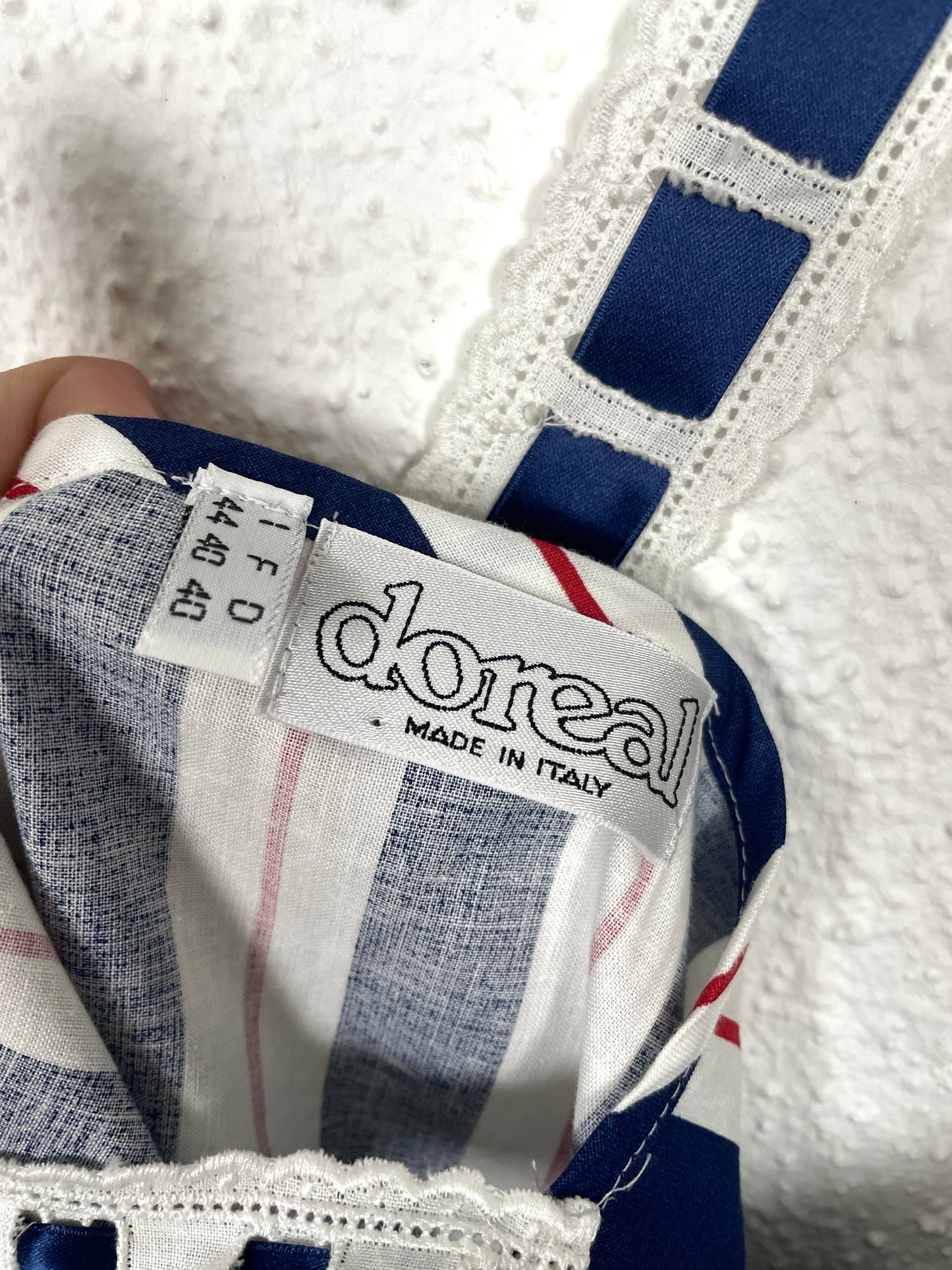 Vintage 90s Cotton Stripe Dress