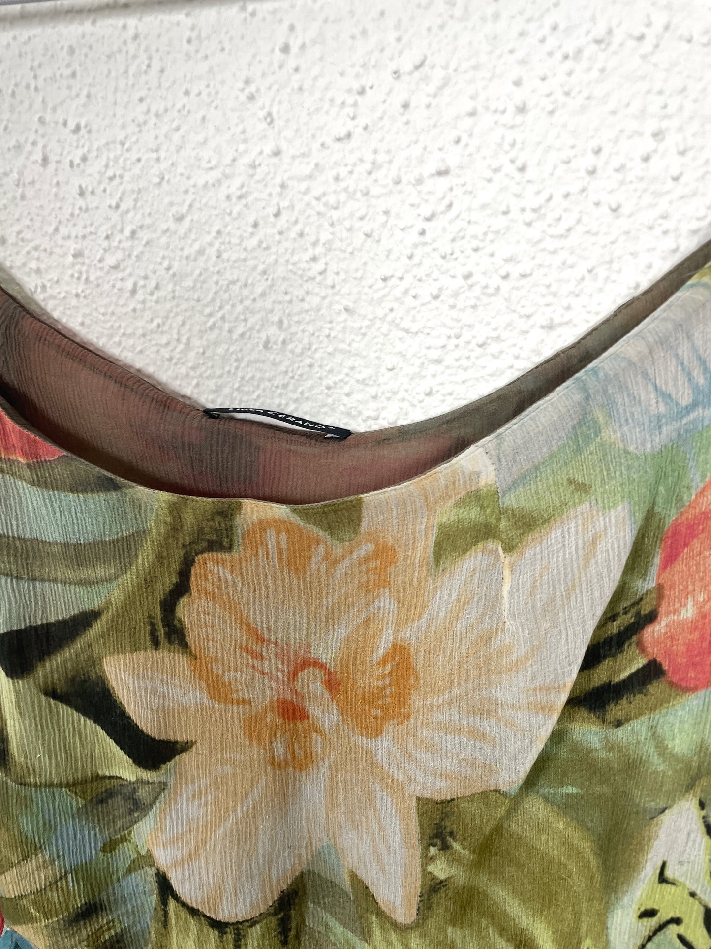 Luisa Cerano 100% Silk Floral Skirt
