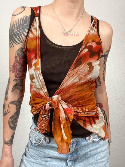 Vintage 90s fiorichiari top