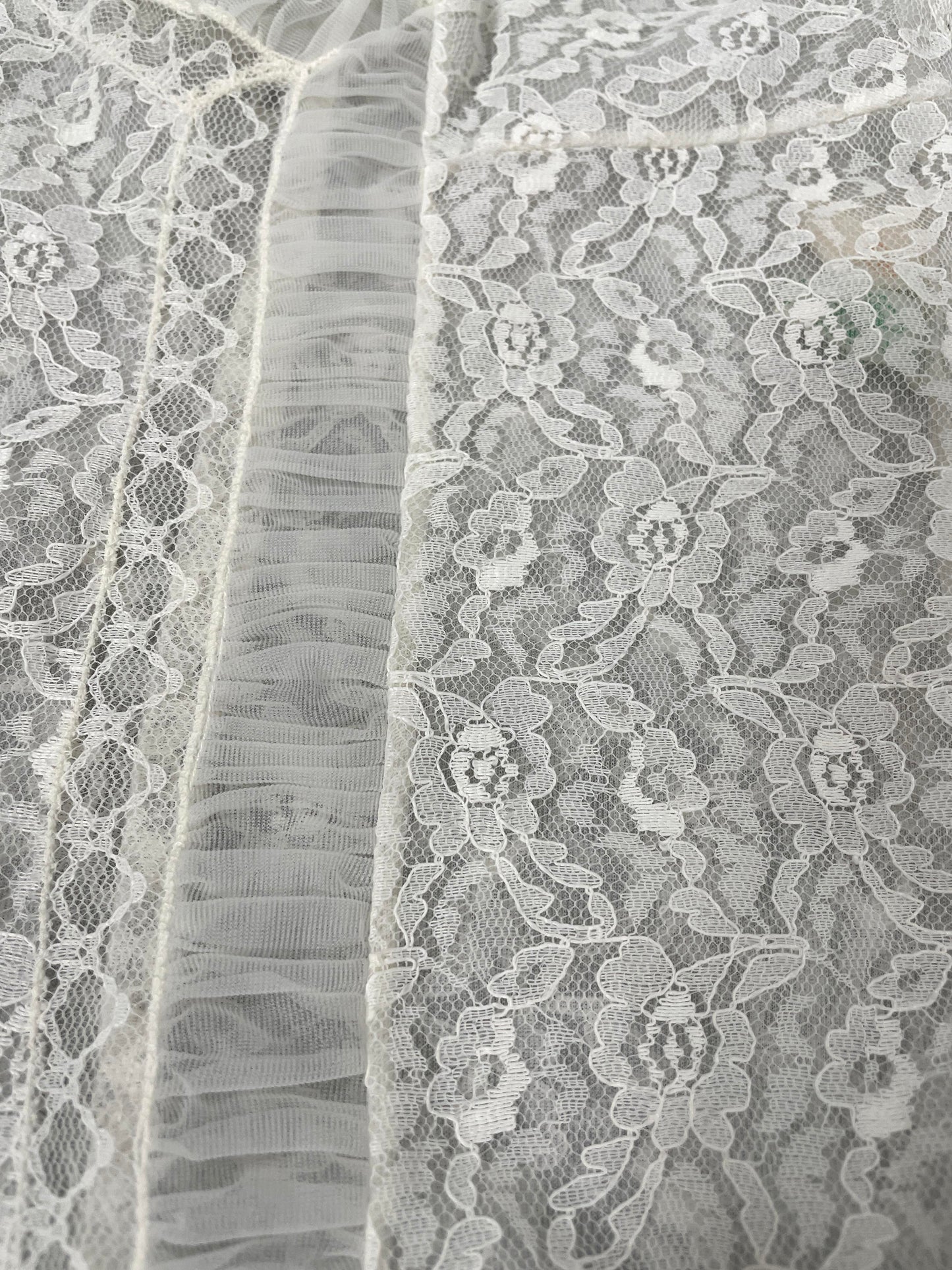 Vintage White Lace Slip Dress