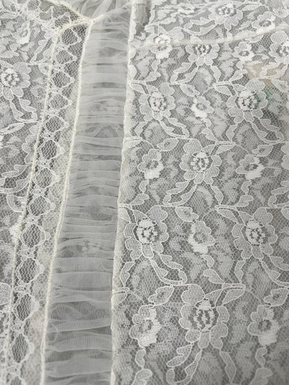 Vintage White Lace Slip Dress