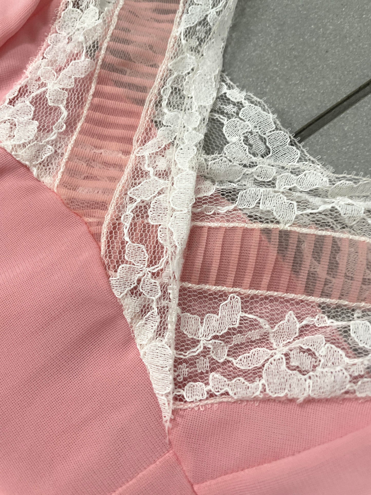 Vintage Pink Ruched Dress