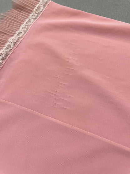Vintage Pink Ruched Dress