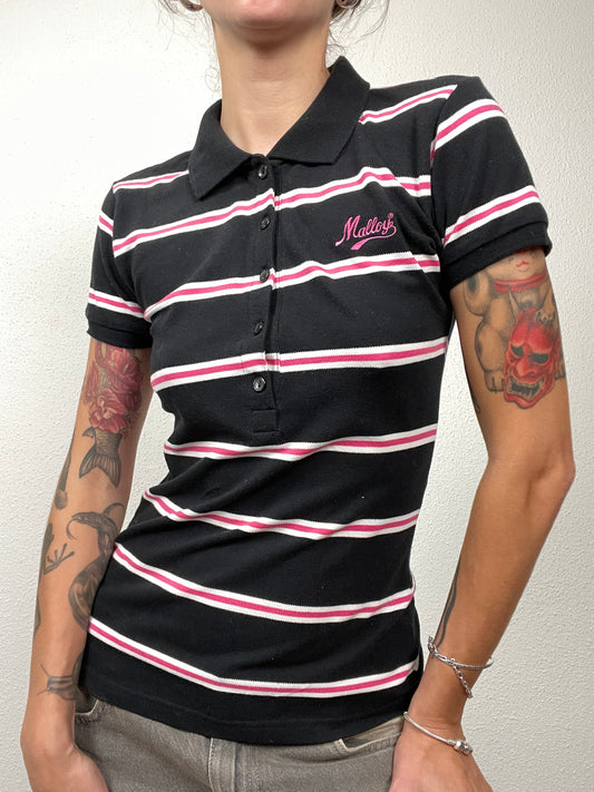 Vintage Malloy’s Striped Polo Shirt