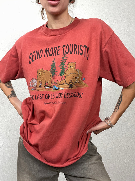 Vintage Anvil "Send More Tourists" Graphic T-shirt