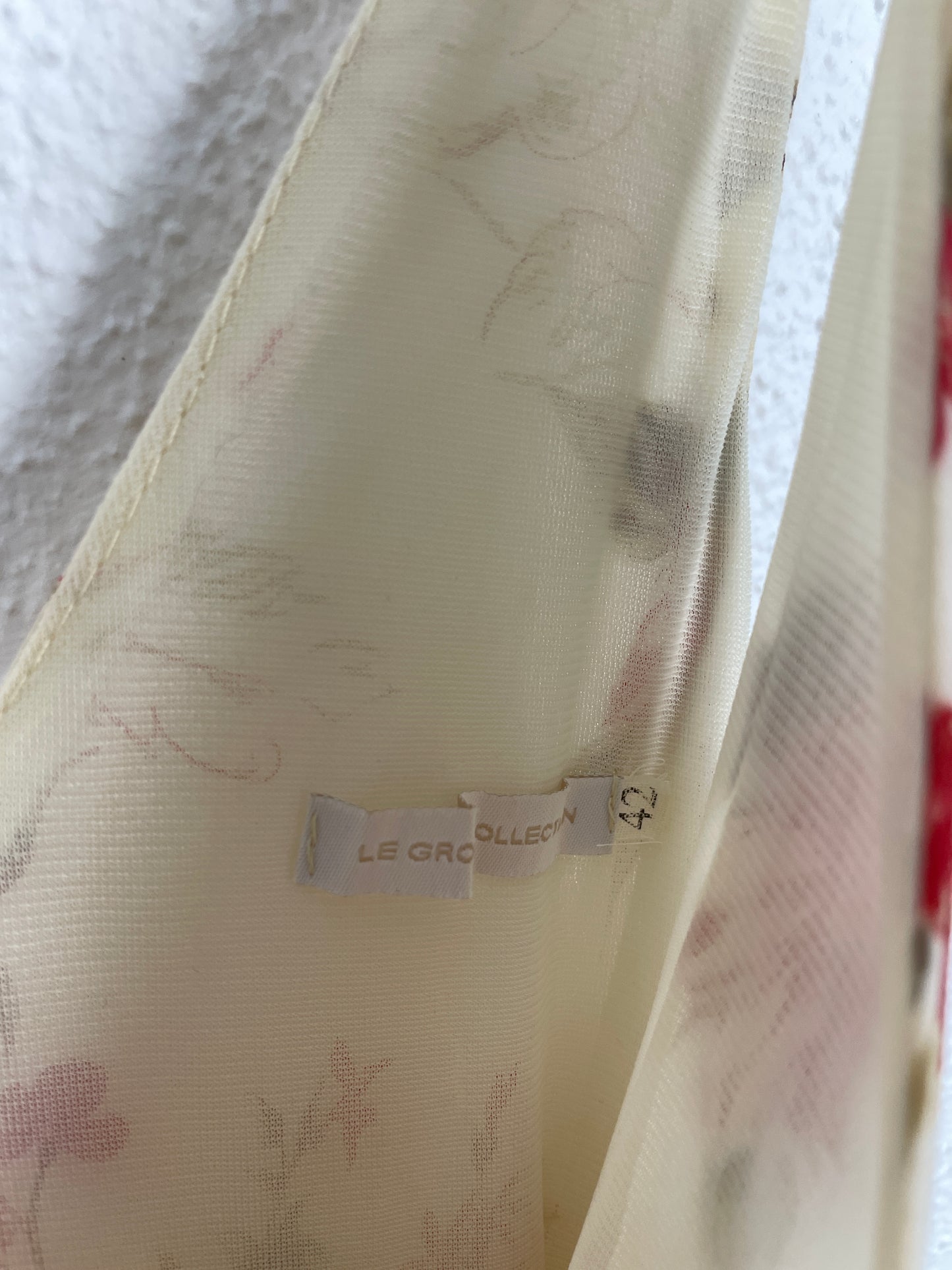 Vintage Italian Silk Floral Slip Dress