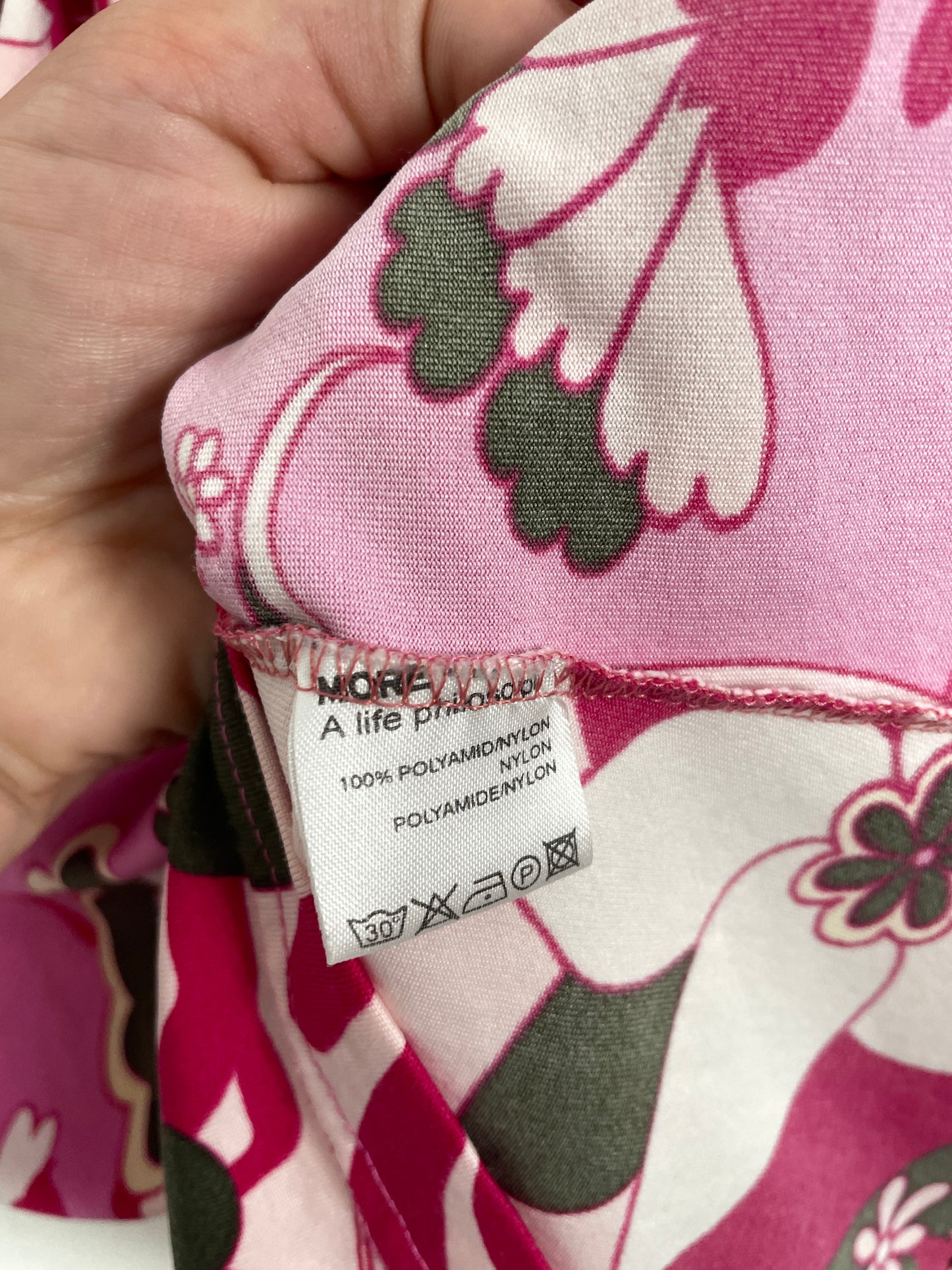 Y2K Pink Psychedelic Bow Top – More & More