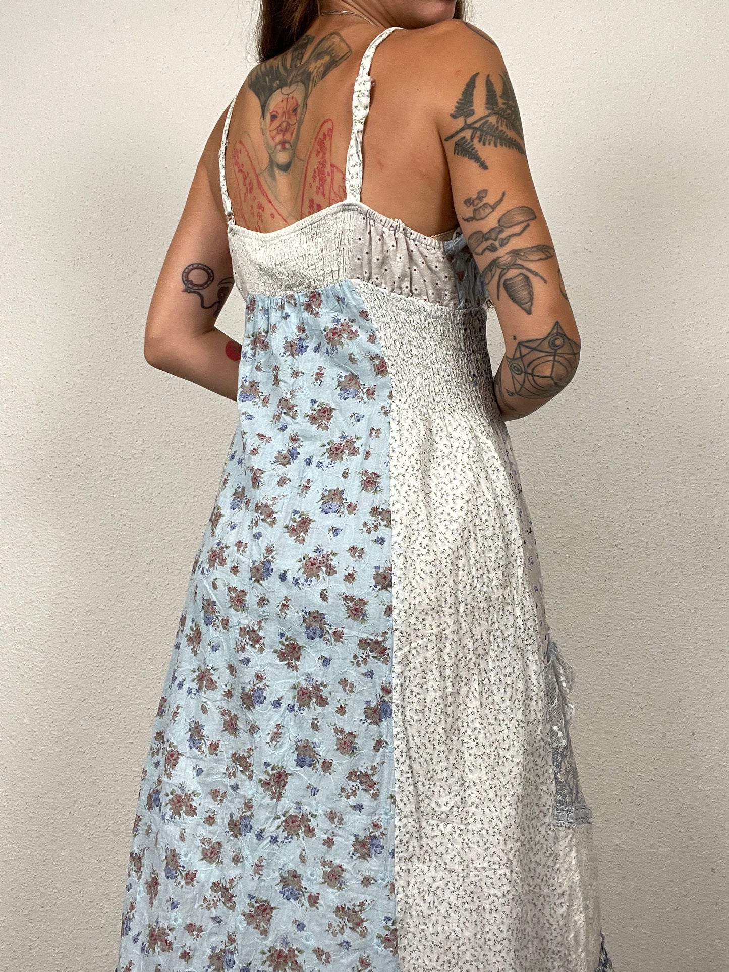 Patchwork Boho Y2K Dress